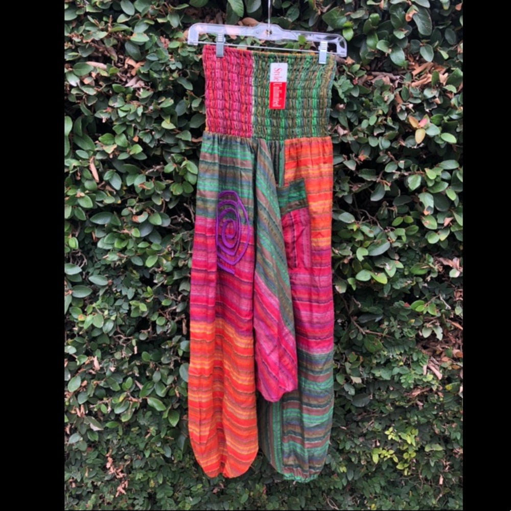 Beautiful Boho herem pants/romper piece!